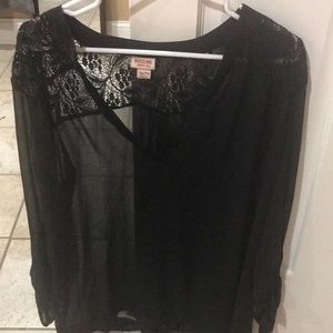 Mossimo XXL black blouse